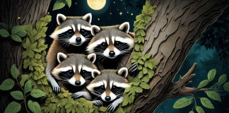 where do raccoons sleep forest dwelling raccoons